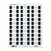 Efficiënte etiketten met het gebruiksvriendelijke (Full Sheet)