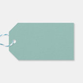 Efficiënte Mintgroene Kleur Minimaal Cadeaulabel (Achterkant Horizontaal)