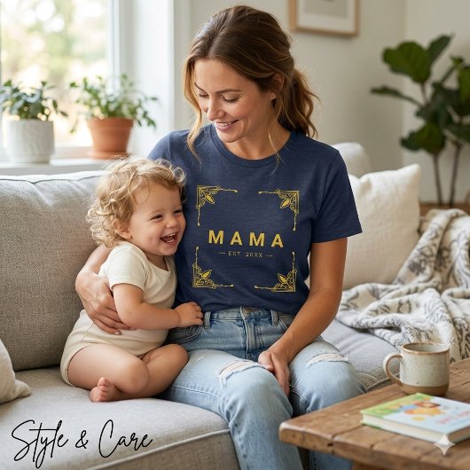 Efficiënte Navy Tri-Blend T-shirt op maat gemaakt