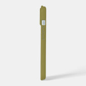 Efficiënte Offbeat Groene Aangepaste Naam iPhone 15 Case (Linkerkant)