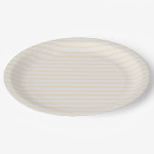 Efficiënte pastel kleur strepen professioneel mini papieren bordje (Gekanteld)