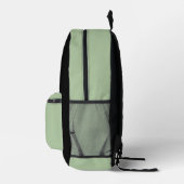 Efficiënte saliegroene kleur met naam bedrukte rugzak (Rechts)