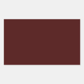 Efficiënte Verbrande Maroon Rechthoekige Stickers (Voorkant)
