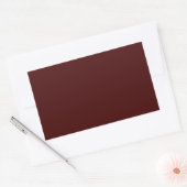 Efficiënte Verbrande Maroon Rechthoekige Stickers (Envelop)