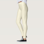 Efficiënte Zachte Licht Pastel Beige Crème Gele Kl Leggings (Links)
