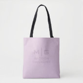 Efficiënte Zachte Licht Pastel Lavendel Paarse Kle Tote Bag (Voorkant)
