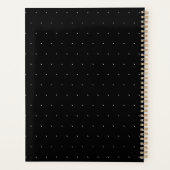 Efficiënte Zwarte met Witte Stip Stijl Planner (Achterkant)