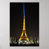 Effiel bij nacht poster (Voorkant)