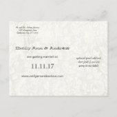 Effiel Tower  Love Bird Save the Date Aankondigingskaart (Achterkant)