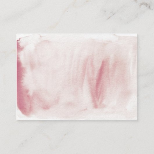 Effiel Tower Waterverf Wedding Details Kaart (Achterkant)