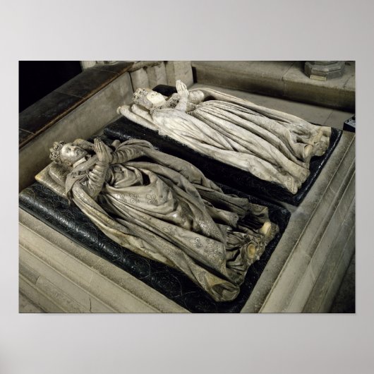 Effigies of Henri II en Catherine de Medici Poster (Voorkant)