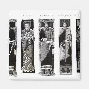 Effigies of Henry II Eleanor of Aquitaine Magneet