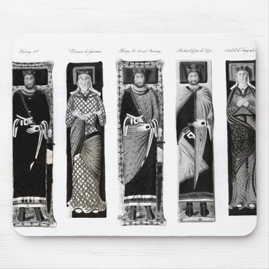 Effigies of Henry II Eleanor of Aquitaine Muismat (Voorkant)