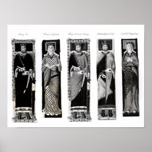 Effigies of Henry II Eleanor of Aquitaine Poster