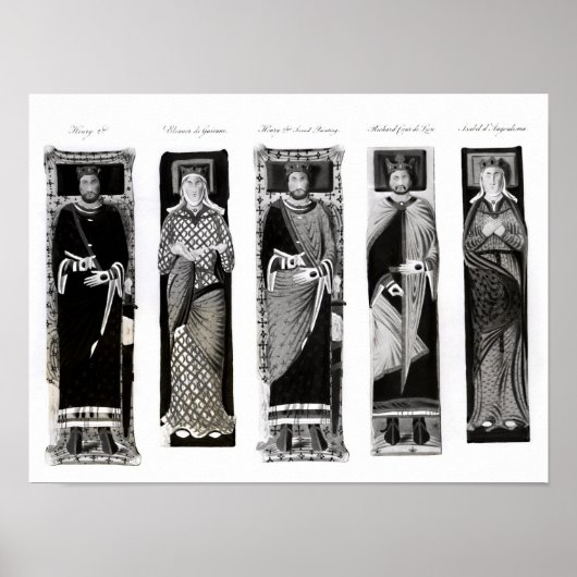 Effigies of Henry II Eleanor of Aquitaine Poster (Voorkant)