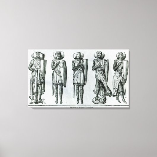 Effigies of Knight Templars Canvas Afdruk (Voorkant)