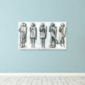 Effigies of Knight Templars Canvas Afdruk (Insitu (Houten vloer))