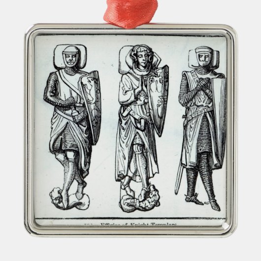 Effigies of Knight Templars Metalen Ornament (Voorkant)