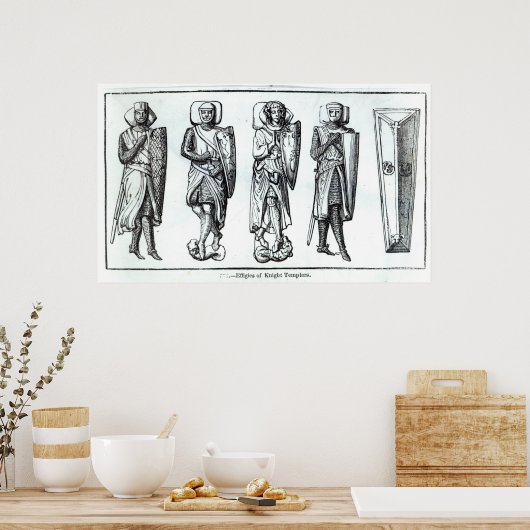 Effigies of Knight Templars Poster (Keuken)