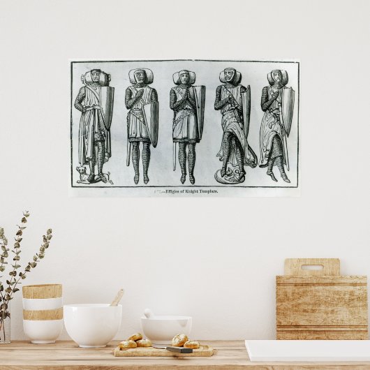 Effigies of Knight Templars Poster (Keuken)