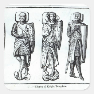Effigies of Knight Templars Vierkante Sticker