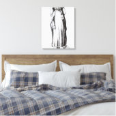 Effigy of Edward II van Gloucester Cathedral Canvas Afdruk (Insitu (Slaapkamer))
