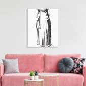 Effigy of Edward II van Gloucester Cathedral Canvas Afdruk (Insitu (Woonkamer))