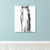 Effigy of Edward II van Gloucester Cathedral Canvas Afdruk (Insitu (Houten vloer))