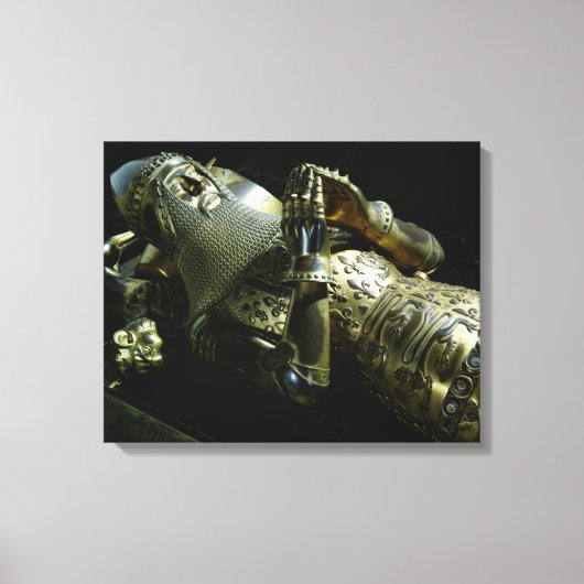 Effigy of Edward the Black Prince, 1376 Canvas Afdruk (Voorkant)