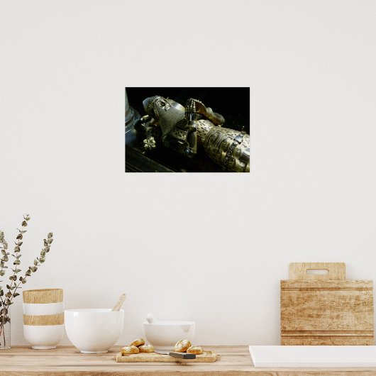 Effigy of Edward the Black Prince, 1376 Poster (Keuken)