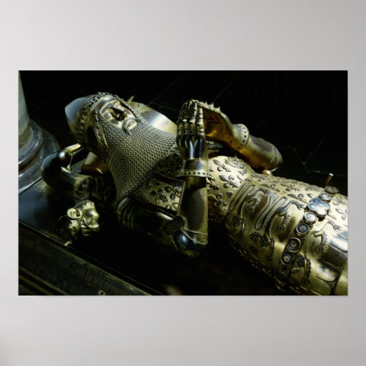 Effigy of Edward the Black Prince, 1376 Poster (Voorkant)