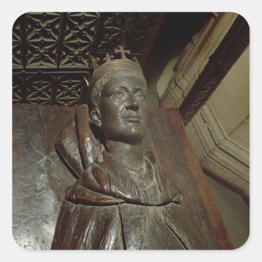 Effigy of Henry V Vierkante Sticker (Voorkant)