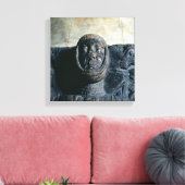 Effigy of William Marshal Earl of Pembroke Canvas Afdruk (Insitu (Woonkamer))