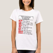 Effin Grammar Lesson Humor, daar zijn ze T-shirt (Voorkant)