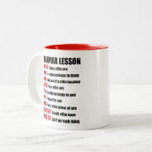 Effin Grammar Lesson Humor, daar zijn ze Tweekleurige Koffiemok (Voorkant links)