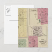 Effingham, Muscotah, Lancaster, Kansas Briefkaart (Voorkant / Achterkant)