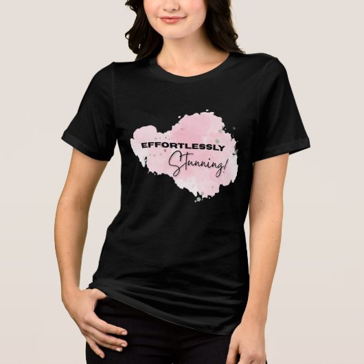 EFFORTLESSLY STUNNING Dames overhemd Tri-Blend Shirt (Voorkant)