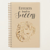 Efforts Lead To Quote Elegant Gold Image Beauty Planner (Voorkant)