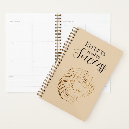 Efforts Lead To Quote Elegant Gold Image Beauty Planner (Display)