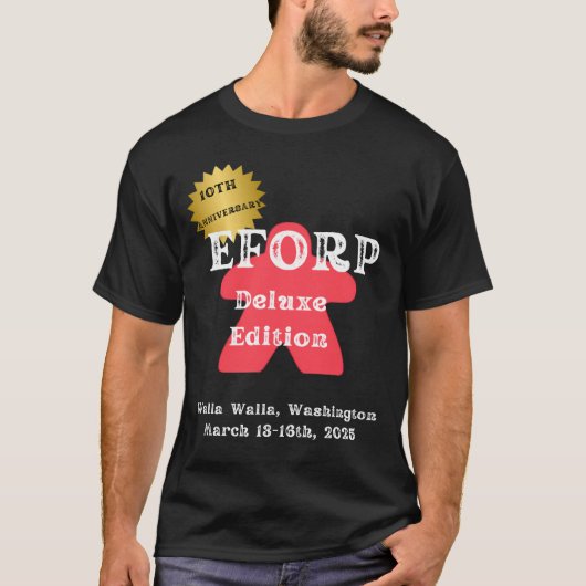 EFORP 2025 10e Jubileum Deluxe Edition Rood T-shirt (Voorkant)