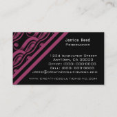 Efortless Charm Visitekaartje, Bourgogne Visitekaartje (Achterkant)