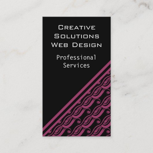 Efortless Charm Visitekaartje, Bourgogne Visitekaartje (Voorkant)