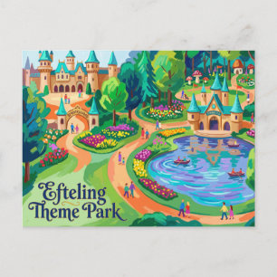 Efteling Thema Park Nederland Briefkaart