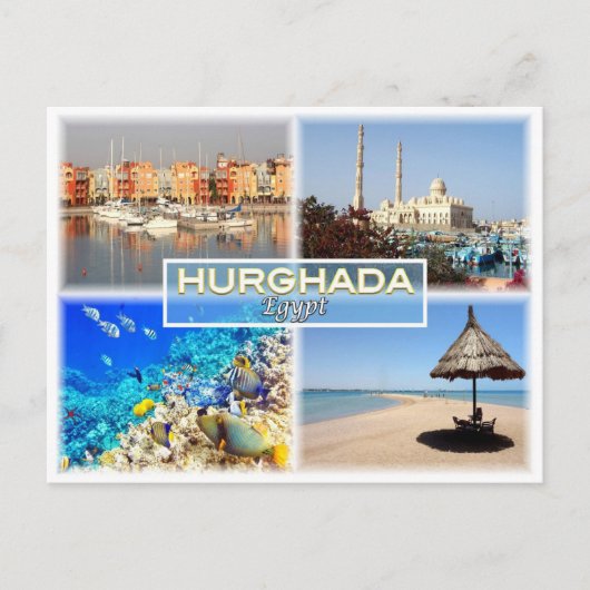 EG Egypte - Hurghada - rood zee - Briefkaart (Voorkant)