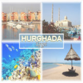 EG Egypte - Hurghada - rood zee - Sticker (Voorkant)