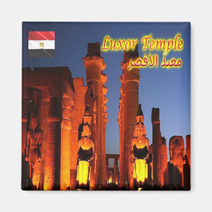 EG - Egypte - Luxor ' s nachts Magneet