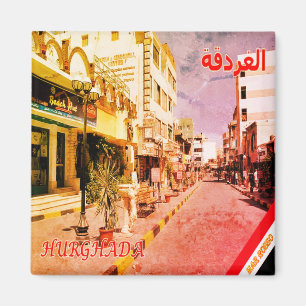 EG - Egypte - rood Zee - Hurghada - Panorama Magneet