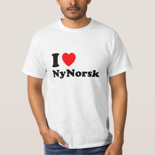 Eg elskar nynorsk t-shirt (Voorkant)