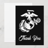 EGA met één kleur - wit Bedankkaart (Voorkant / Achterkant)