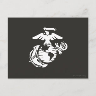 EGA met één kleur - wit Briefkaart